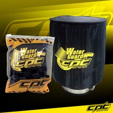 Universal Water Guard Cold Air Intake Pre-Filter Cone Filter Cover Black - Large