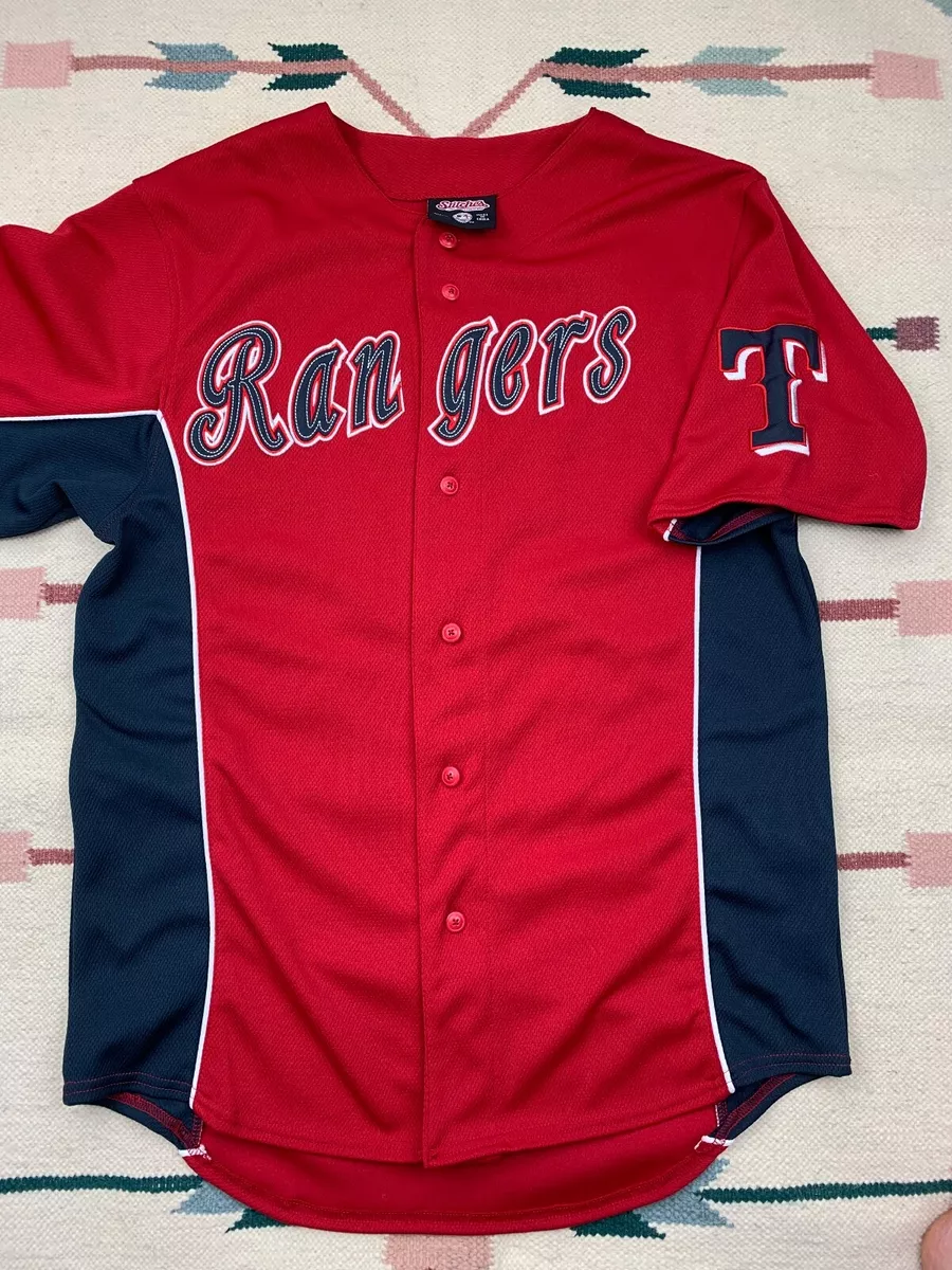 Texas Rangers Ian Kinsler #5 Red Baseball Jersey Sz M Stitches Athletic  Gear MLB