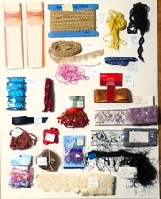 SEWING TRIM 54+ YARDS GREAT FOR CRAFTING, DOLL CLOTHES, XMAS Lot #10