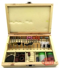 100pc Rotary Tool Universal Accessory Set Kit Sanding Polishing Cutting w/ Case