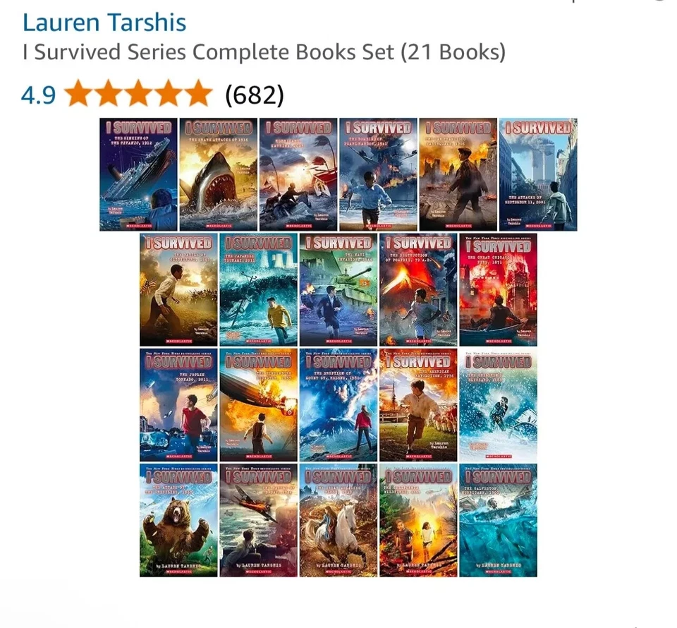 I Survived Series Complete Books Set (21 Books) SEALED - Image 2 of 4
