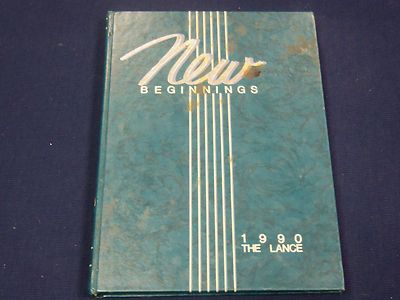 1990 HOLY CROSS HIGH SCHOOL YEARBOOK - THE LANCE - GREAT PHOTOS - K 92