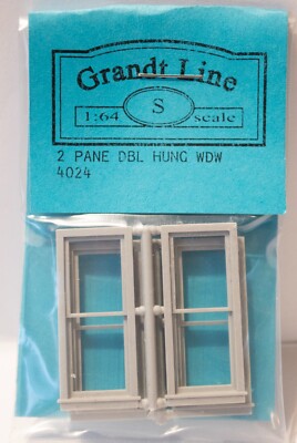 Grandt Line S #4024 Double-Hung Windows -- Two-Pane, Scale 30 x 78'' 76.2 x 198cm