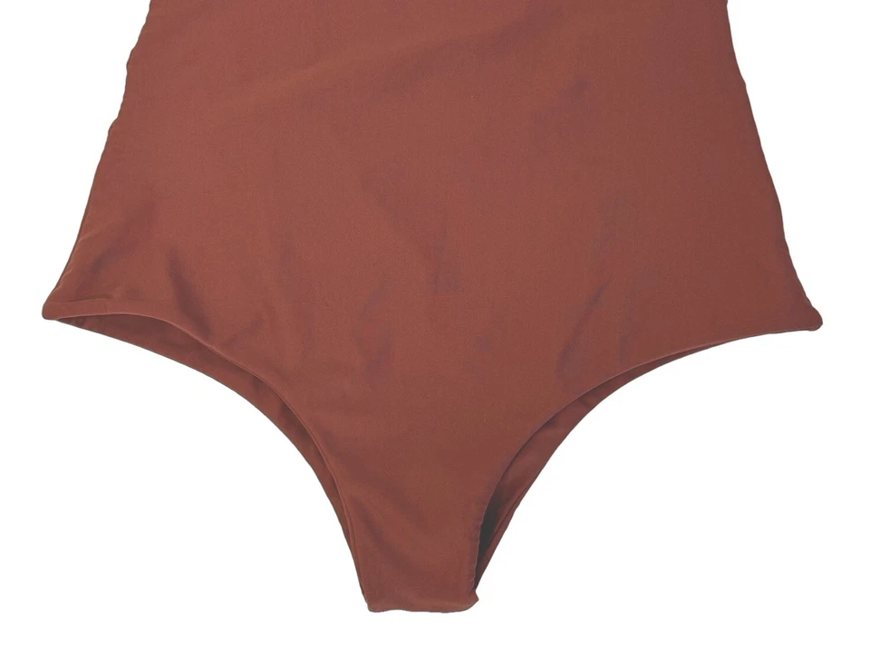 MIKOH KILAUEA One Piece Terracotta Clay Swimsuit Bathing Suit Sz Small NEW! - Image 4 of 4