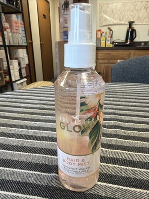 Hollister Glow Fragrance Hair & Body Mist Spray Coconut Water Pineapple