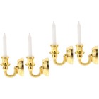 2 Pairs Puppenhaus Wohnzimmer Miniatur Zubehör Kleine Hauszubehör -Zubehör