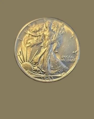 1943 Walking Liberty Half Dollar AU Uncirculated  90% Silver