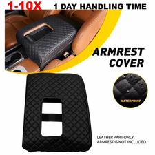 Fits 2014-2021 Toyota Tundra Leather Center Console Lid Armrest Cover Pad 1-10x