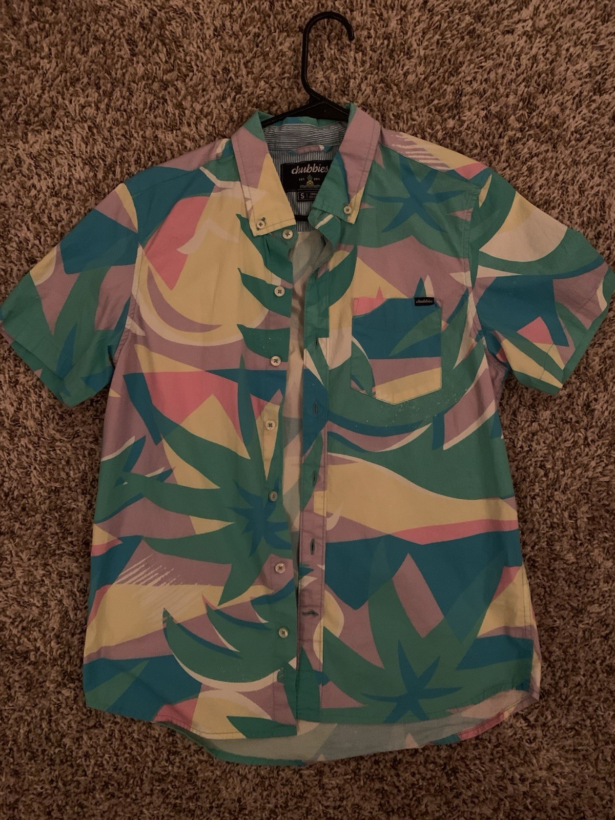 Chubbies Men’s Button Down Size Small - image 1