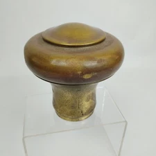 Antique Salvage Brass Plated Bed Post Mushroom Cap Dome Replacement 2" Diam Old
