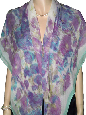 CODELLO 115x115cm TUCH SCHAL 100% SEIDE CHIFFON CARRE FOULARD SCARF NP 79,95 