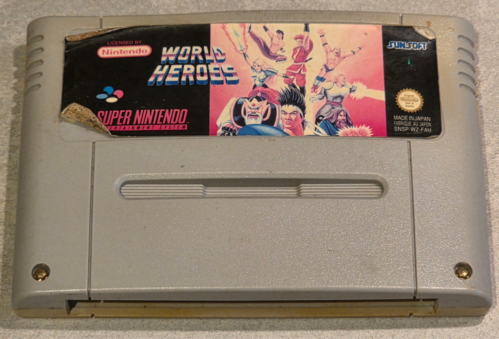 WORLD HEROES SUPER NINTENDO NES SNES