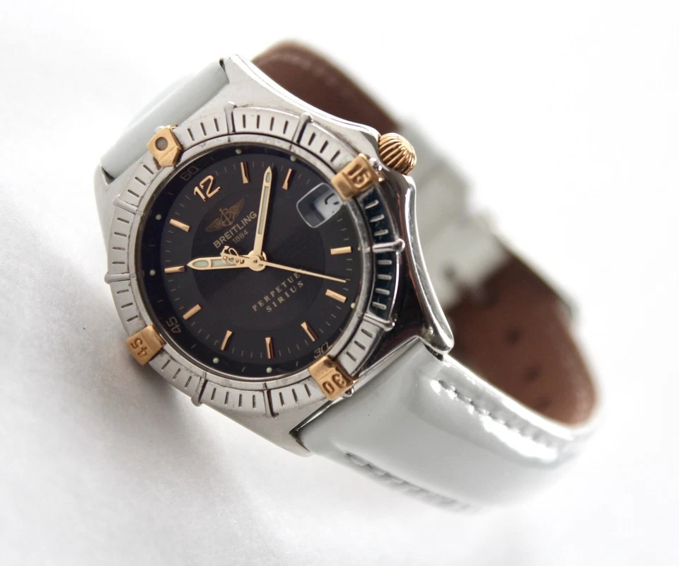 BREITLING womens watch, B62021 WINDRIDER PERPETUAL SIRIUS, GOLD accents, WOW!!! - Image 2 of 4