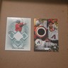2024 Leaf Trinity and 2025 Topps Holiday game used relic cards
