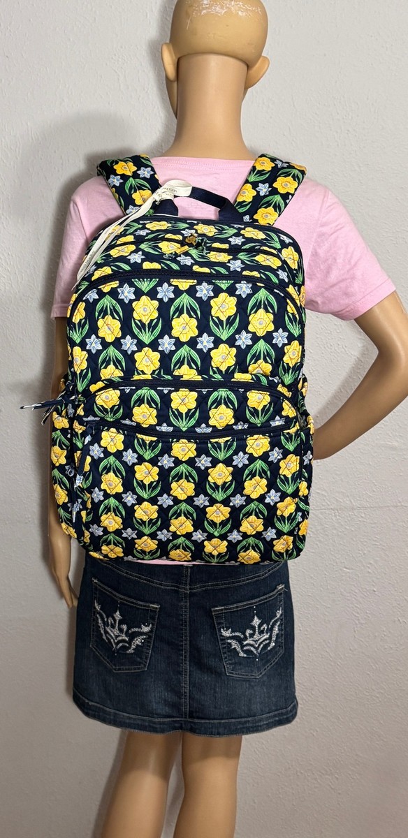 Vera Bradley Large Bancroft Backpack in Daffodils NWT Vera Bradley Large Bancroft Backpack in Daffodils NWT | eBay main image 3