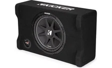 Kicker 48CDF124 12" Sub Down-Firing Comp Subwoofer Box 4-Ohm Loaded Enclosure
