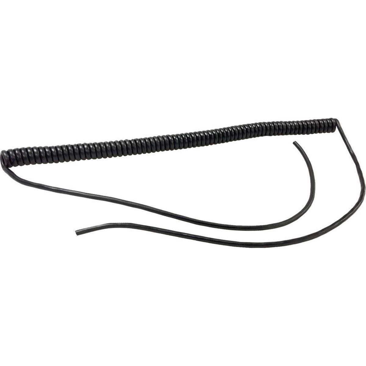 Cable Techniques 12'' Unterminated Coiled Cable with 14'' Straight Tails, 2x Condu