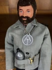 VINTAGE 1973 AT GI JOE DESERT SURVIVAL SET ON BEARDED FIGURE w/EQUIPMENT TESTER