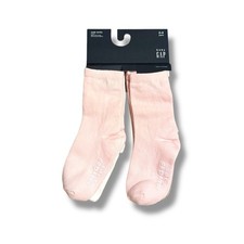 GAP NWT Baby Girls Crew Socks 4-Pack Size 2-3 Years Pink Beige White