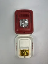 System Sensor SPSRL Fire Alarm Strobe Speaker & Alert Strobe Red & White