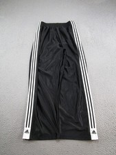 Vintage Adidas Tear Away Warm-Up Basketball Pants Black 3 Stripe Men s SZ M Y2K