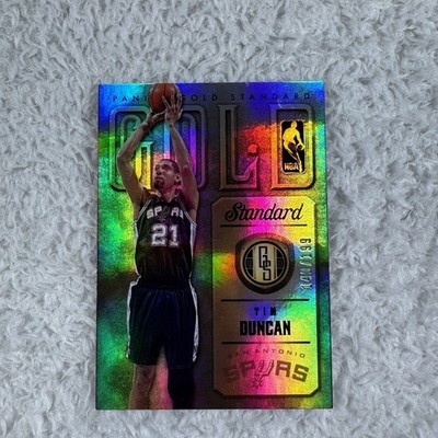 Tim Duncan #24 Panini Gold Standard 140/199 Spurs Insert Ticket RARE Short Print