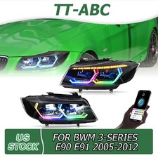 Faros LED RGB DRL para proyector de doble haz BMW Serie 3 E90 E91 2005-2012