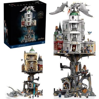 Building Blocks Set Gringotts Wizarding Bank Magic World Sammlung Replika |