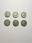 1943 Mercury Dimes - 6 Dimes