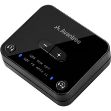 Bluetooth Audio Transmitter for TV with Optical AUX Dual Link 100ft Range