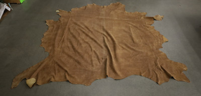 Rustic Brown Leather  Full Cowhide Upholstery Free Shipping #4085 OS