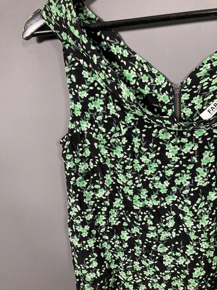 Vestido NICOLE FARHI SEDA - Talla UK8 - Floral - Excelente Estado - Para Mujer Foto 4 de 4