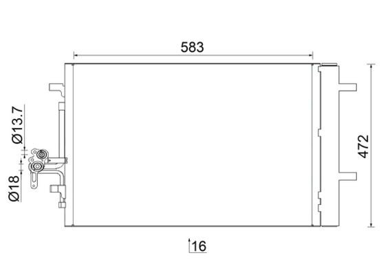 Mahle Ac 959 000S Kondensator, Klimaanlage FüR Land Rover-image