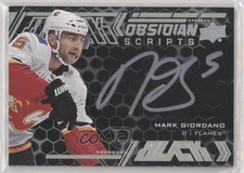2020-21 SPx UD Black Obsidian Scripts Mark Giordano #OS-MG Auto s2x