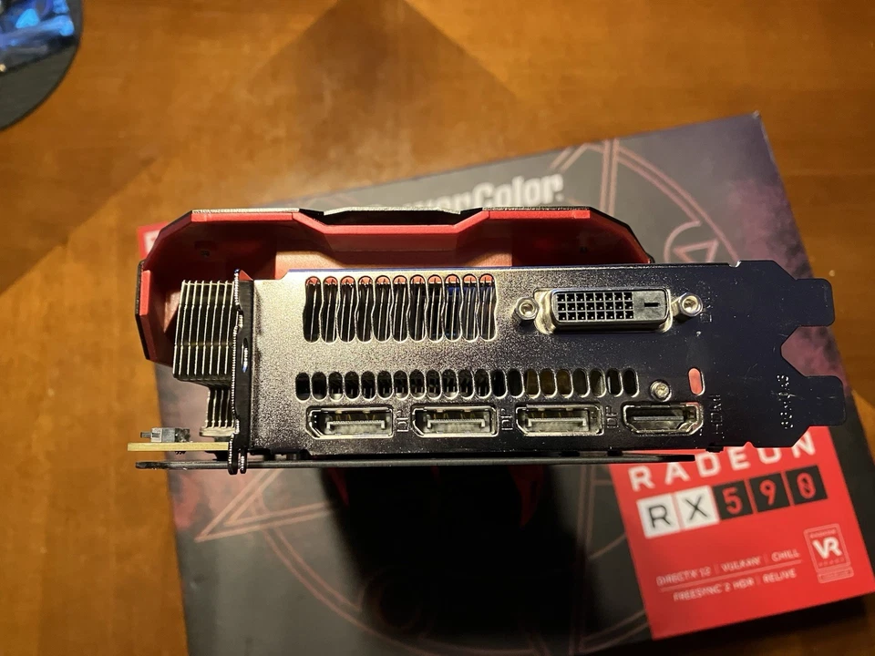 PowerColor RED DEVIL Radeon RX 590 OC 8GB DDR5 HDMI DVI Graphics GPU AMD - Image 4 of 4