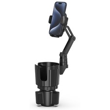 Phone Holders for Your Car, 2 in 1 Universal Cup Holder Expander Large, Black
