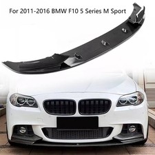 For 11 - 16 Bmw F10 535i 528i 550i M Sport Carbon Fiber Front Bumper Spoiler Lip