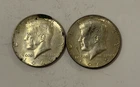 Lot of 2 1969 US Kennedy Half Dollar 40% SILVER  Coins - 23.6g