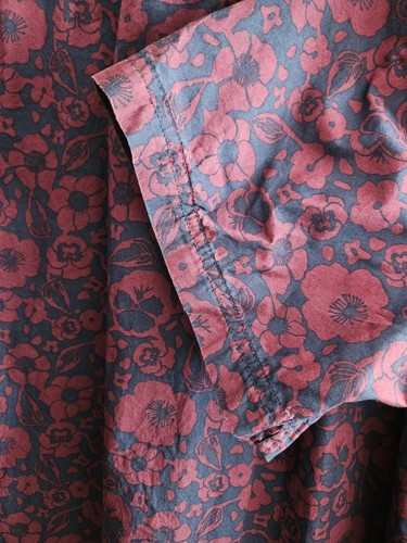 True Nation Men's Purple Floral Shirt 2XLT Tropical Hawaiian Short Sleeve - Picture 6 of 8