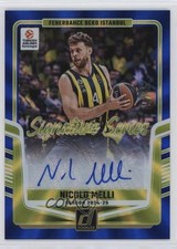 2024-25 Panini Donruss EuroLeague Holo Blue Laser 10/35 Nicolo Melli Auto 14mf