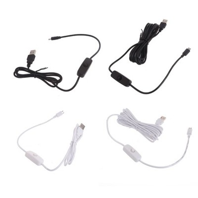 Power Control Cord Micro USB to USB Power Cable withSwitch for Board