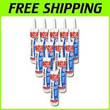 Window & Door Acrylic Caulk Clear, 10.1 oz, Pack of 12