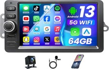 Android 13 Navi CarPlay Car Stereo Radio GPS FM BT For 2003 2004-2006 GMC Sierra