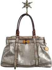 Borsa a mano LANVIN PARIS linea veloce rivestimento argento donna autentica
