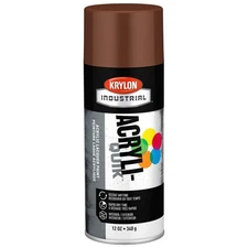 KRYLON INDUSTRIAL K02501A07 Spray Paint,Leather Brown,Gloss 54TG92