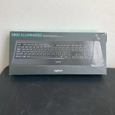 Logitech K800 Illuminated Wireless Keyboard - Backlit Rechargeable