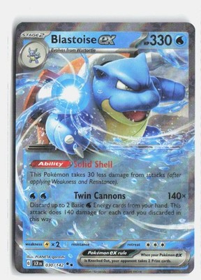 Blastoise ex 30/142 Stellar Crown Double Rare Pokemon NM | eBay