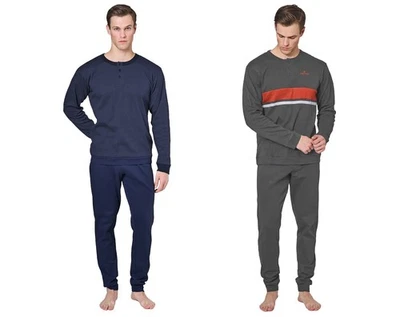 pigiama uomo SERGIO TACCHINI invernale taglie FORTI conformato COTONE 3 colori