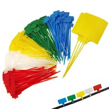 Cable Marker Tie Tags, 204Pcs Self-Locking Zip Tags Write on Label, Nylon Wir...