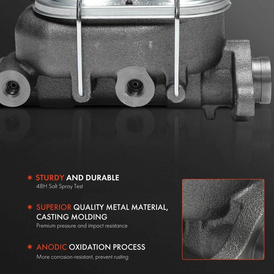 Cilindro mestre de freio com reservatório para Chevrolet G20 Van GMC G25 G1500 G2500 P15 - Imagem 2 de 4